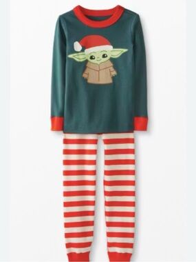 Hanna Andersson Star Wars Grogu Baby Yoda Pajama Set Sz 130cm
